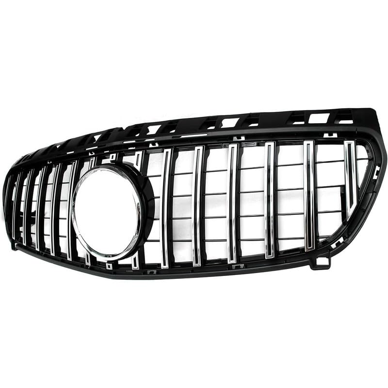 Front Bumper Grill Compatible With Mercedes Benz A Class W176 A180 A200 A250 A45 Amg Gtr 2012-2016 Front Bumper Grill W176 Grill Gtr Silver