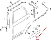 Rear Door Strip Right LR082944 & Left LR082945 Compatible With Land Rover Discovery 5 L462