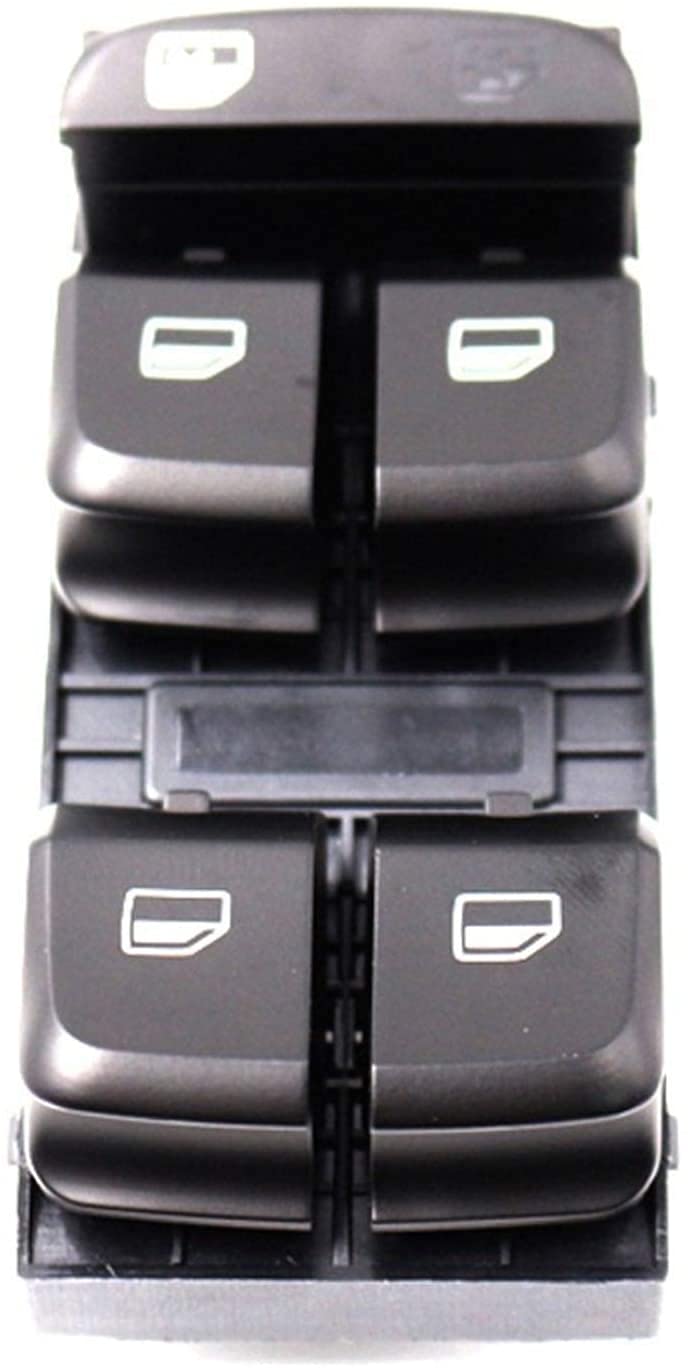 Audi A4 8K A5 Q5 10 Pin Window Black Switch Compatible with A4 8K/A5/Q5 8KD959851  8K0959851D 8K0959851DV10 8K0959851V10 Tag-SW-16