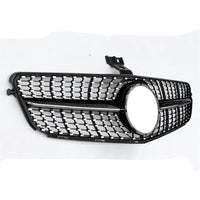 Front Bumper Grill Compatible With Mercedes Benz C Class W204 2007-2014 Front Bumper Grill W204 Grill Diamond Black