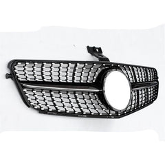 Front Bumper Grill Compatible With Mercedes Benz C Class W204 2007-2014 Front Bumper Grill W204 Grill Diamond Black