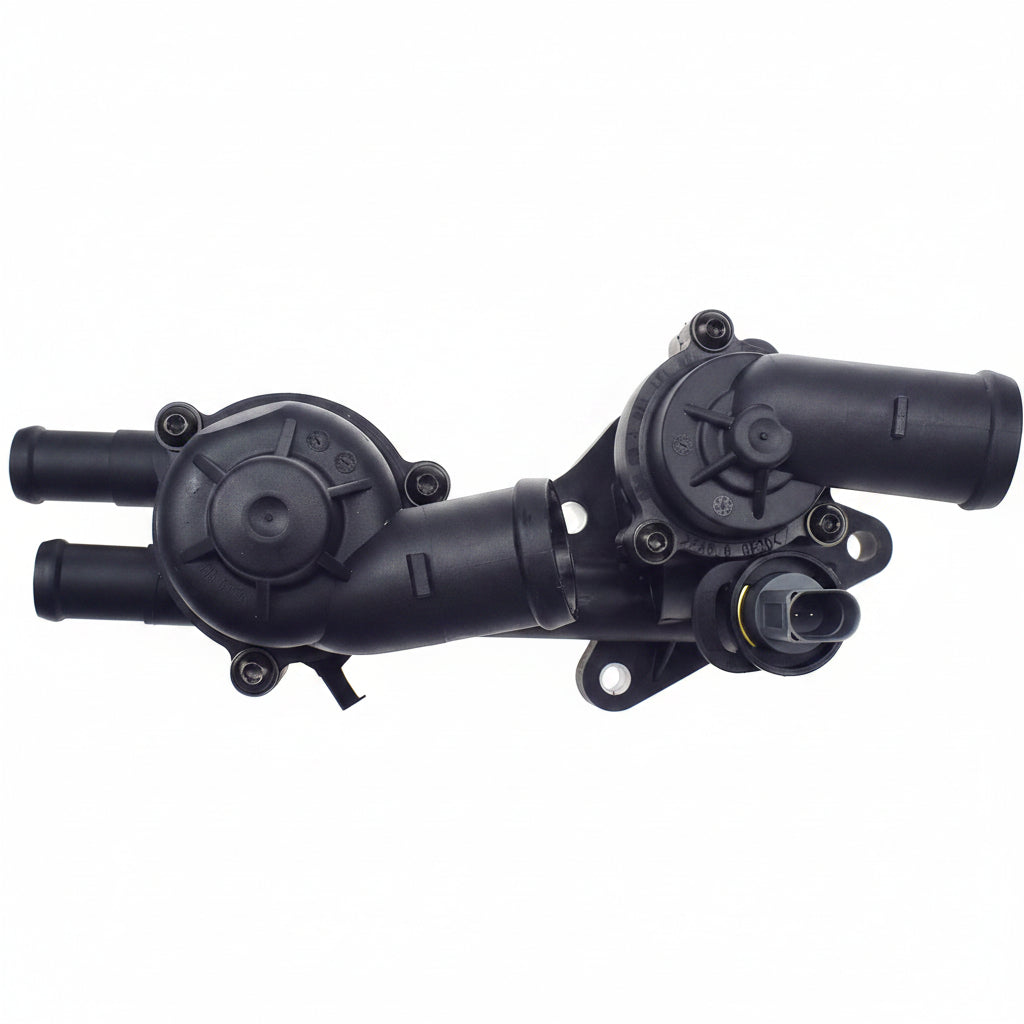 Thermostat housing 03C121111AM 03C121026AR 03C121111AE 03C121111M  Compatible with SKODA FABIA II (542) & VW JETTA IV (162, 163, AV3, AV2) Tag No.55