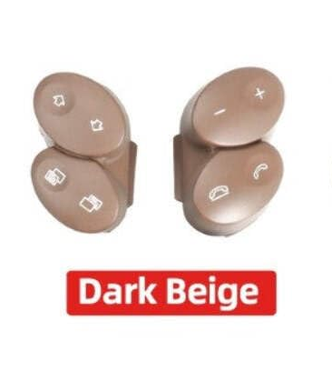 Steering Wheel Buttons Dark Yellow Left 23082023108465 Right 23082024108465 Compatible With Mercedes G/CLK/E/CLS Class W463 W209 W211 W219