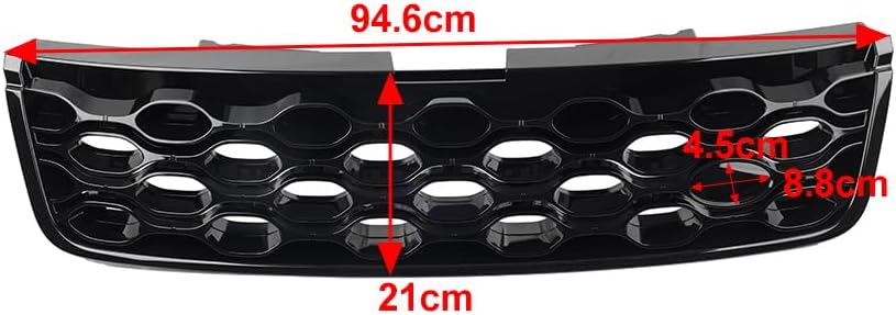 Glossy Black Show Grill LR183258 Compatible With LAND ROVER DISCOVERY SPORT (L550) (2020-2024) Tag No.13