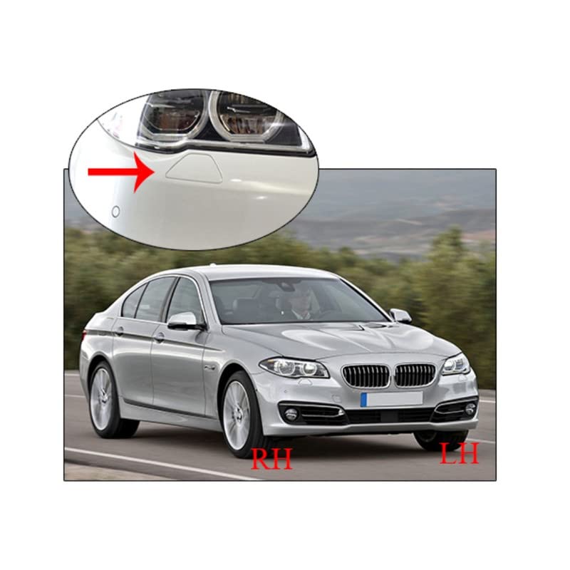 Headlight Washer Cap Left 51117332683 & Right 51117332684 Compatible With BMW 5 Series F10 (2014-2017) Tag No.406