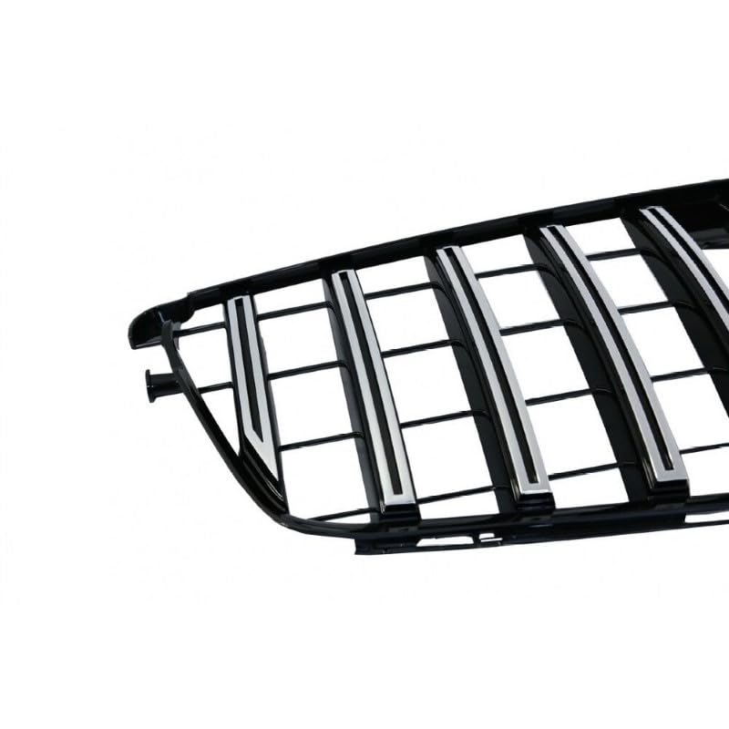 Front Bumper Grill Compatible With Mercedes Benz C Class W204 2007-2014 Front Bumper Grill W204 Grill Gtr Silver