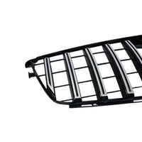 Front Bumper Grill Compatible With Mercedes Benz C Class W204 2007-2014 Front Bumper Grill W204 Grill Gtr Silver