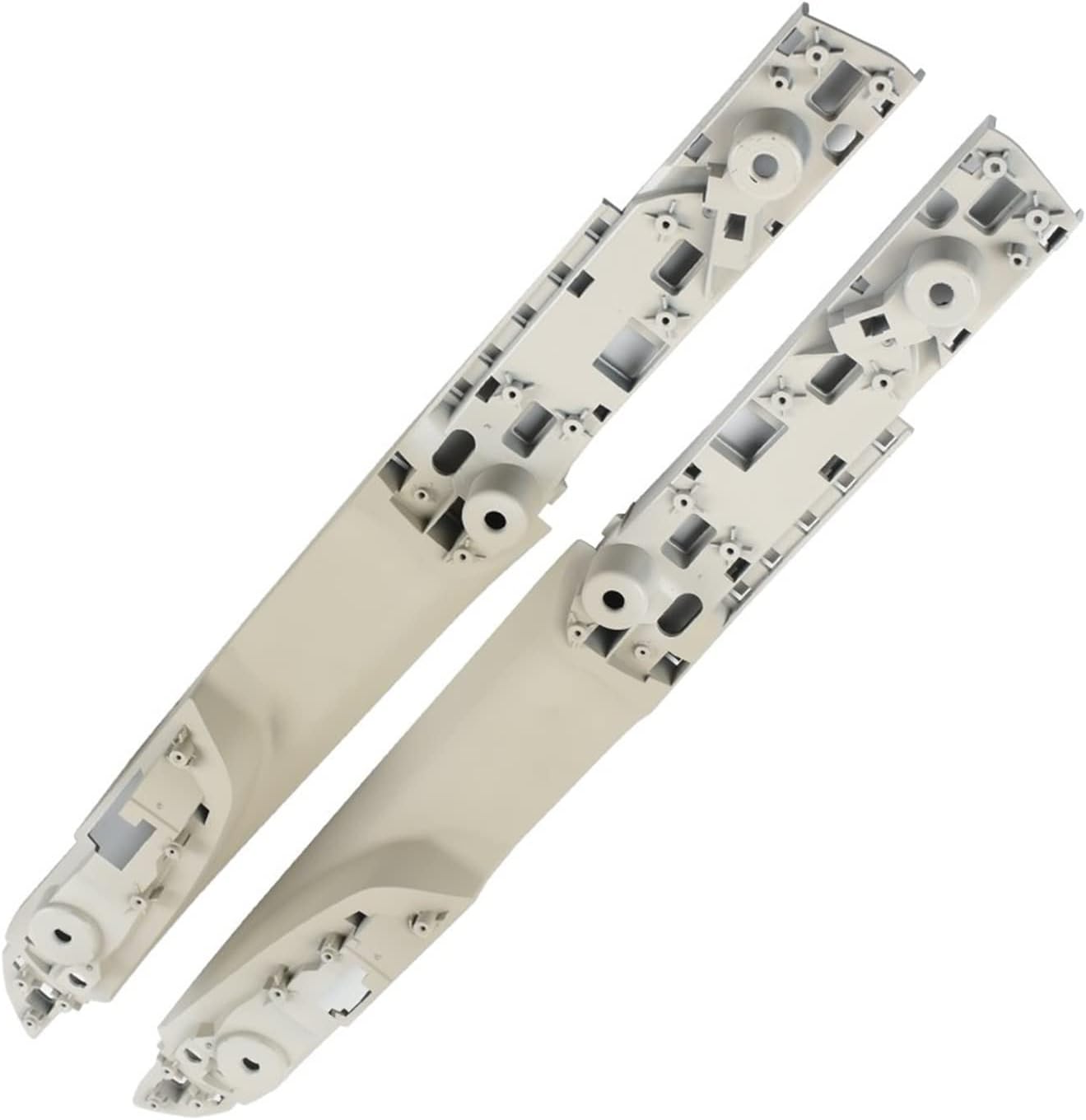 Inner Door Pull Handle Assembly Creamy Front Left 51419160809  Front Rear 51419160810  Rear Left 51429161735  Rear Right 51429161736 Compatible With BMW 7 Series F01 F02 730 735 740 745 750 760