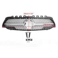 Front Bumper Grill Compatible With Mercedes Benz A Class W177 A250 A200 A45 2019-2023 Front Bumper Grill W177 Grill Diamond Silver