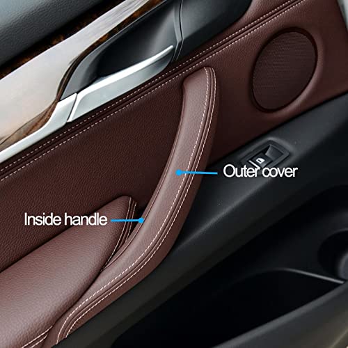 Door Handle Compatible with BMW X5 Door Handle X5 F15 2014-2018 X6 F16 2014-2019 Set Champaign