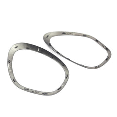 Headlight Chrome Bezel Ring Trim (Black) Left 51139801573 & Right 51139801574 Compatible With MINI COOPER R60 Tag NO.1