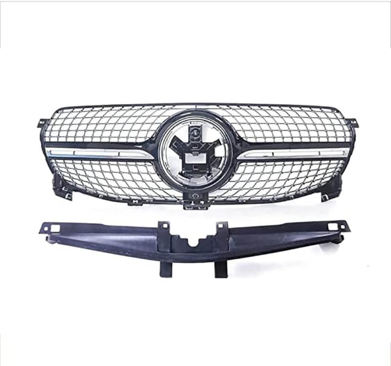 Front Bumper Grill Compatible With Mercedes Gle W167 X167 2019-2023 Front Bumper Panamericana Grill W167 Grill Diamond Black Dynamic Gle