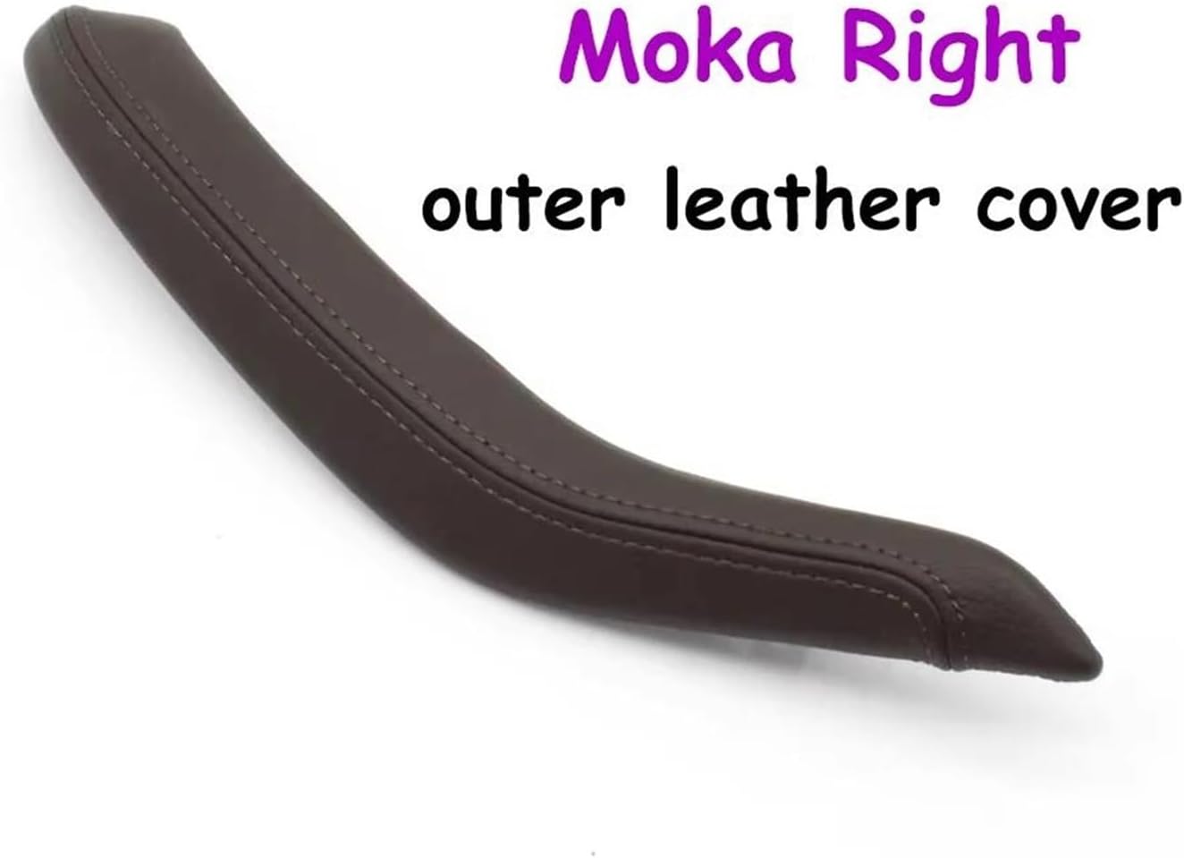 Inner Door Pull Handle Leather Cover Moka Left 51417356135 Right 51417356136 Compatible With BMW X5 X6  F15 F16