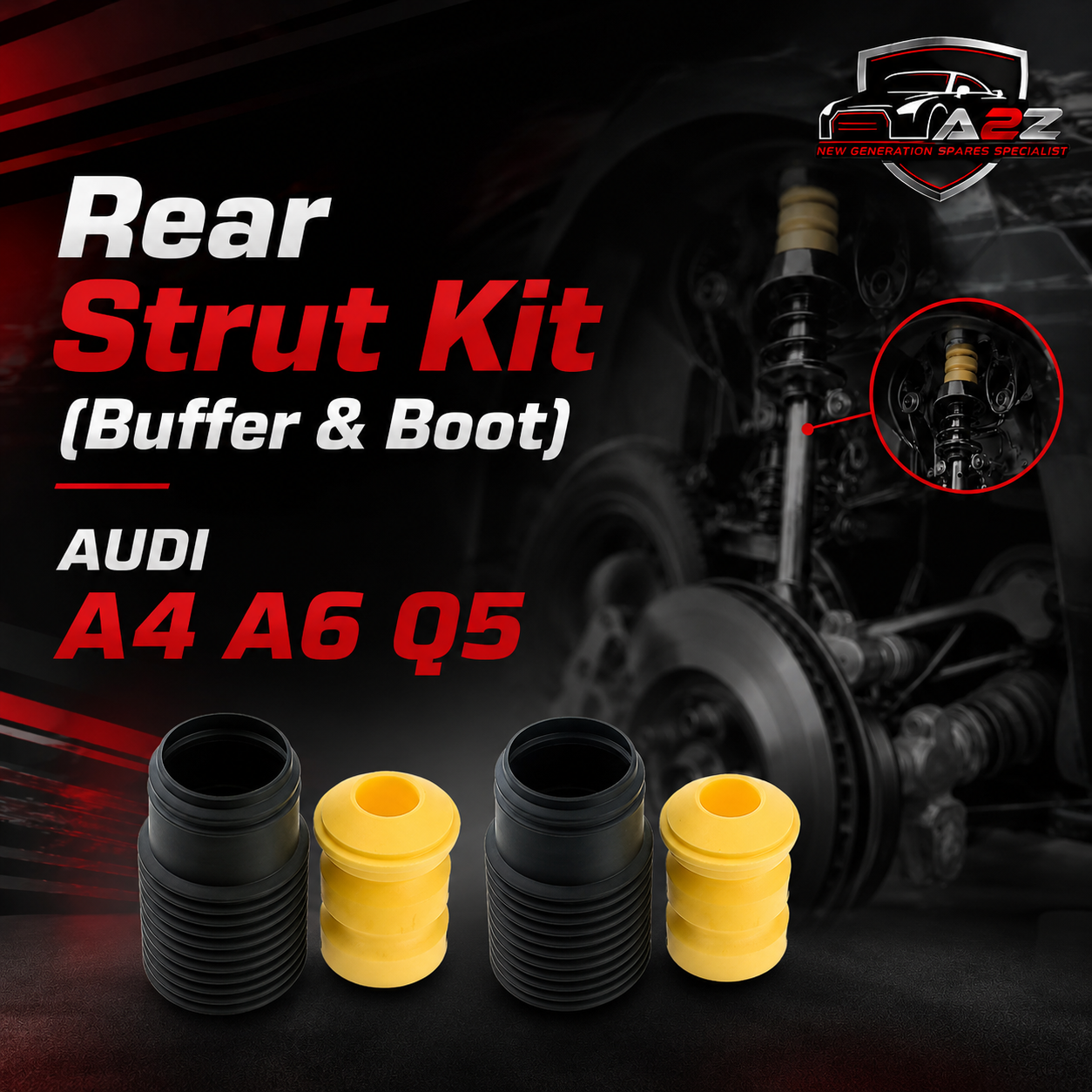 Rear Strut Kit (Buffer & Boot) 6761027 33536761027 33536761027 Compatible With BMW 5 [E60] [2001-2010]