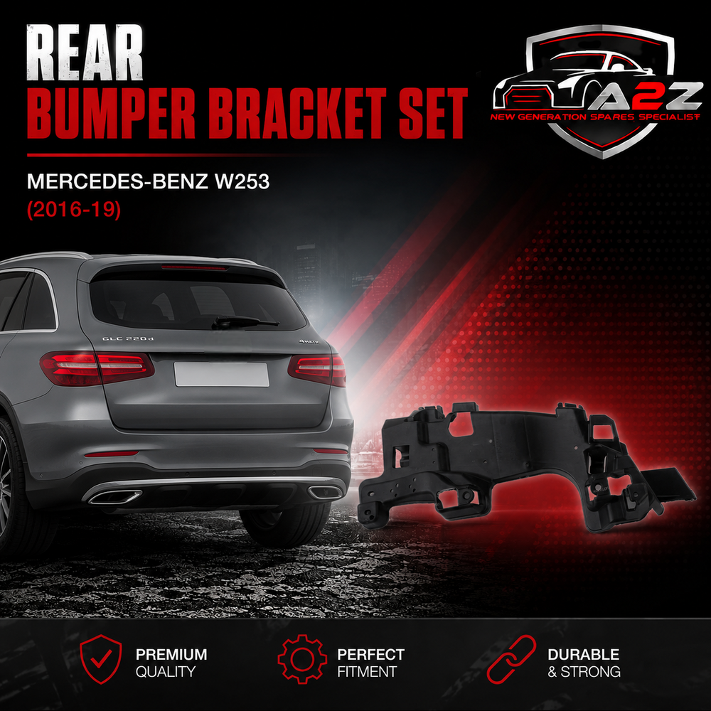 Rear Bumper Bracket Set Left 2538852501 & Right 2538852601 Compatible With Mercedes Benz W253 (2016-19) Tag No.1043