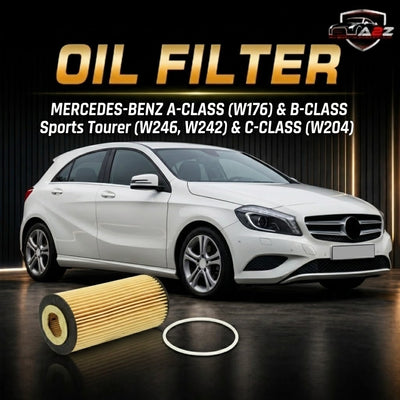 Oil Filter E11HD204 & E11HD57 & A6511800009 & OX153D3 Compatible With MERCEDES-BENZ A-CLASS (W176) & B-CLASS Sports Tourer (W246, W242) & C-CLASS (W204) Tag 47