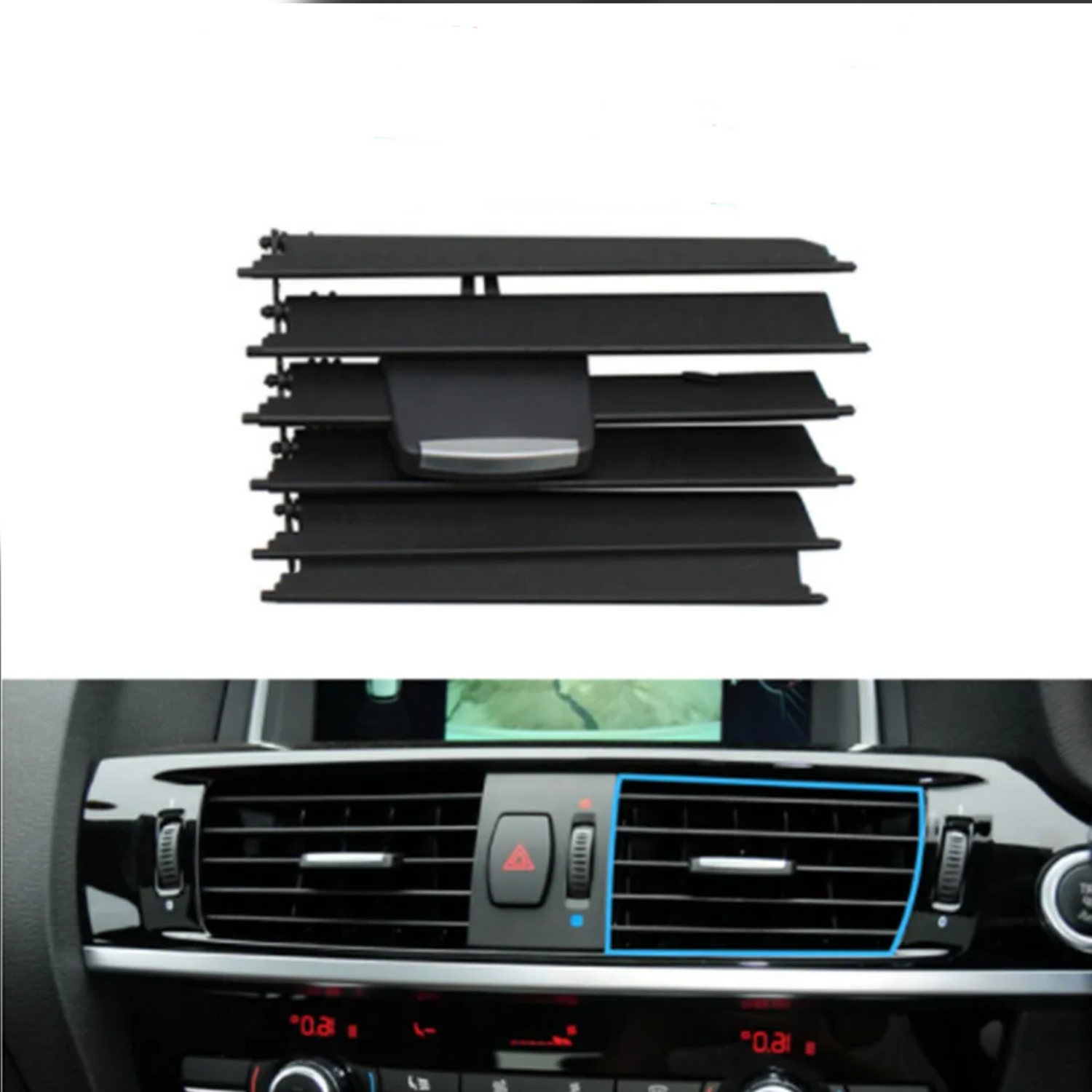 Front Left AC Conditioner Air Vent Grill Outlet Tab Clip Repair Kit 64229184143-F Compatible With BMW X3 F25 Tag-ACR-20