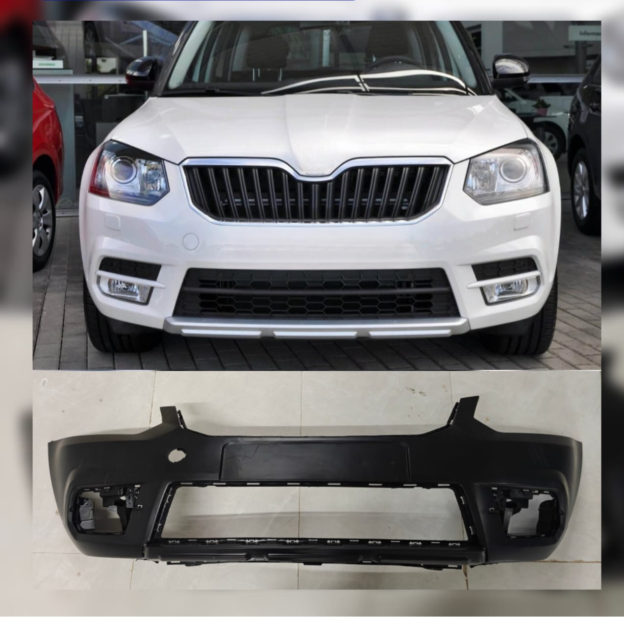 Complete Front Bumper 5L0807221K Compatible With Skoda Yeti (2014-2017) Tag No.1102