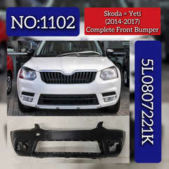 Complete Front Bumper 5L0807221K Compatible With Skoda Yeti (2014-2017) Tag No.1102
