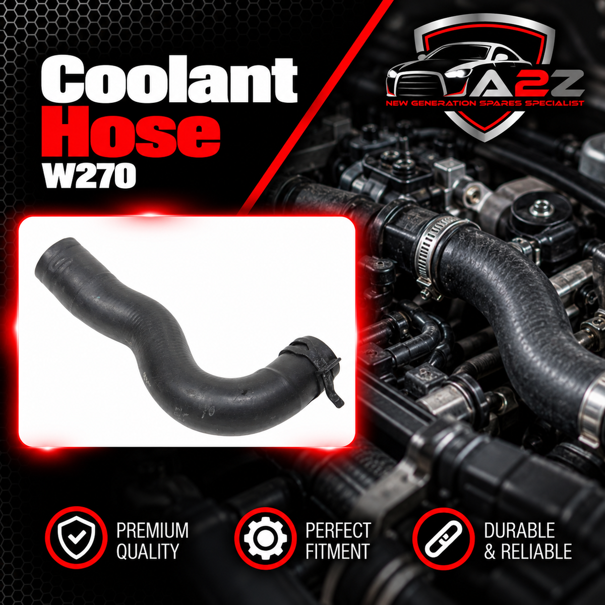 Coolant Hose 2702030682 A2702030682 Compatible With Mercedes Benz W270 W176 W117 W246 Tag No.1015