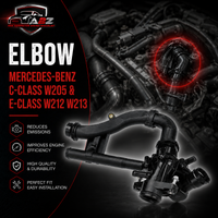 Elbow (Thermostat) 2742000115 2742003100 ASSY (PLASTIC) Compatible With MERCEDES-BENZ  C-CLASS W205 & E-CLASS W212 W213  Tag-E-17