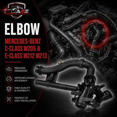 Elbow (Thermostat) 2742000115 2742003100 ASSY (PLASTIC) Compatible With MERCEDES-BENZ  C-CLASS W205 & E-CLASS W212 W213  Tag-E-17
