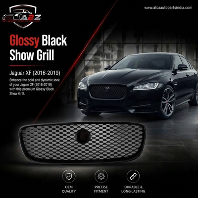 Glossy Black Show Grill T2H3981 Compatible With Jaguar XF (2016-2019) Tag No.22