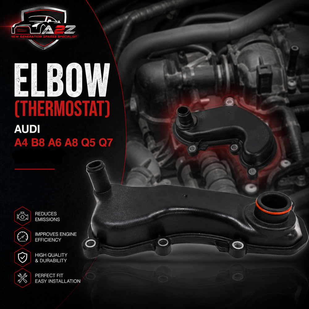 Elbow (Thermostat)  059103525F Compatible With AUDI A4 B8 A6 A8 Q5 Q7 Tag-E-43