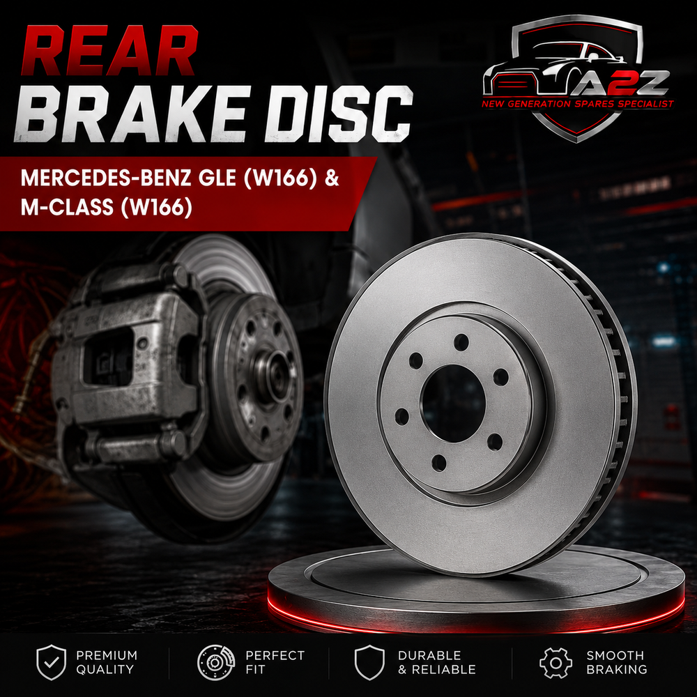 Rear Brake Disc Set 1664230600 1664230012 A1664230012 1664230112 Compatible With MERCEDES-BENZ GLE (W166) & M-CLASS (W166) (ALBRO)