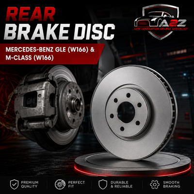 Rear Brake Disc Set 1664230600 1664230012 A1664230012 1664230112 Compatible With MERCEDES-BENZ GLE (W166) & M-CLASS (W166) (ALBRO)