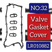 Valve Cover Gasket LR010882 C2D3524 Compatible With LAND ROVER RANGE ROVER III (L322) & RANGE ROVER IV (L405) & RANGE ROVER SPORT I (L320) & RANGE ROVER SPORT II (L494) & RANGE ROVER VELAR (L560) & JAGUAR XF I (X250) & XJ (X351) Tag No:32