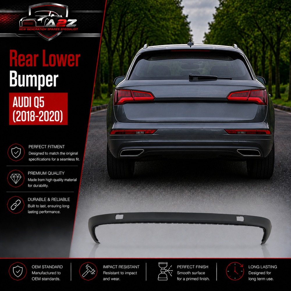 Rear Lower Bumper 80D807527G 80D807527 Compatible With AUDI Q5 (2018-2020) Tag No.213