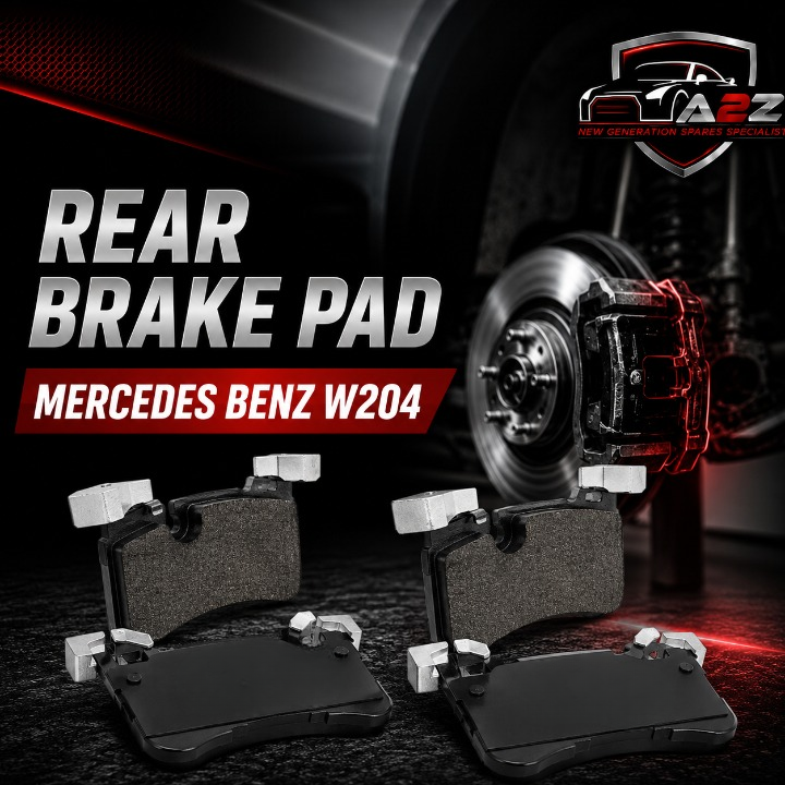 Rear Brake Pad Set 0054209020 Compatible With Mercedes Benz W204