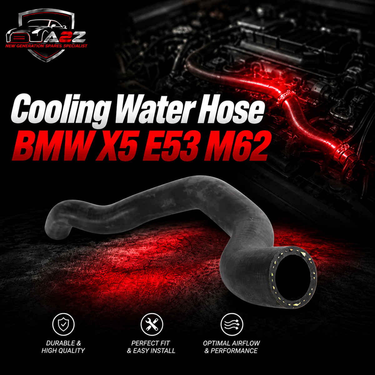 Cooling Water Hose 64218409063 Compatible With BMW X5 E53 M62