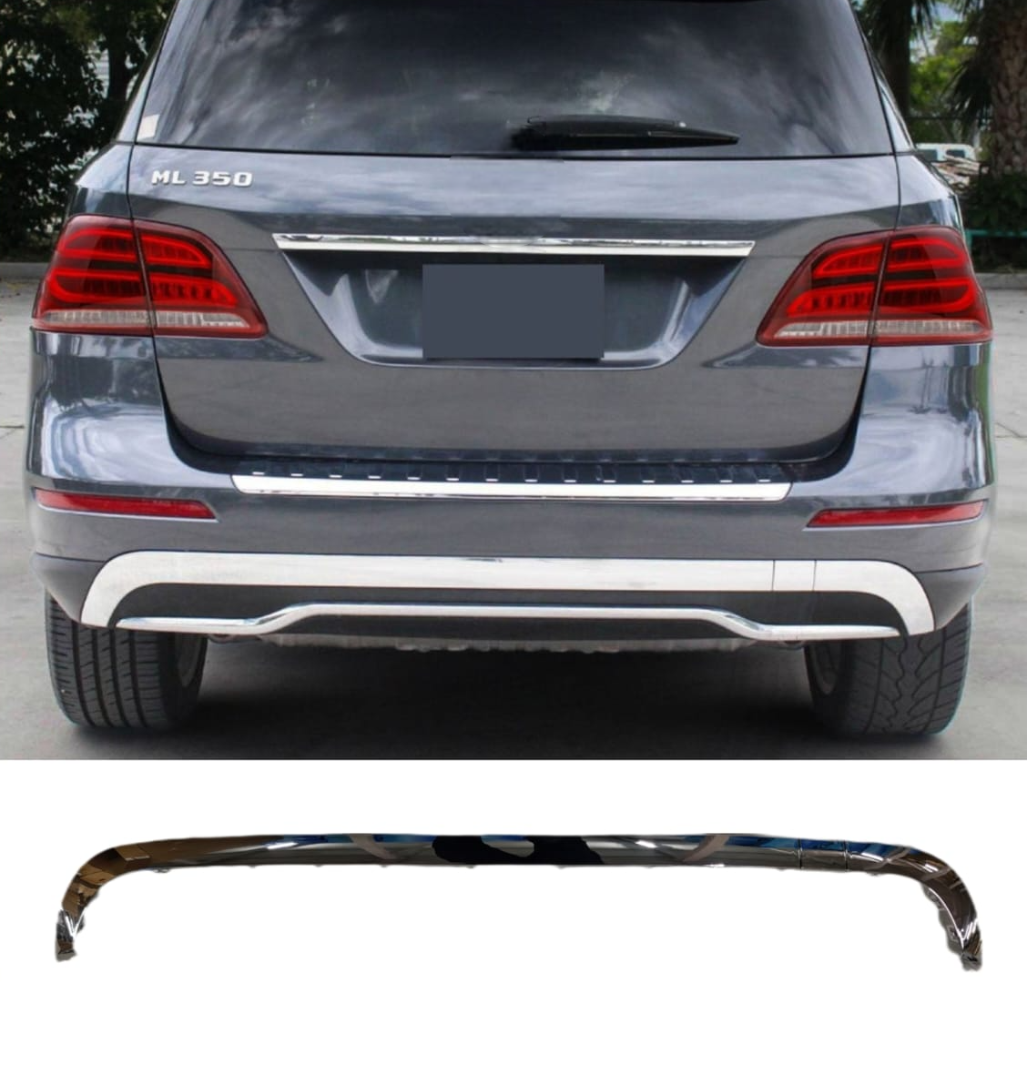 Rear Bumper Chrome 1668852274 Compatible With Mercedes Benz W166 (2012-2015) Pag No.607