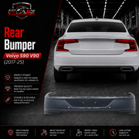 Rear Bumper 39796705 39844747 Compatible With Volvo S90 V90 (2017-25)