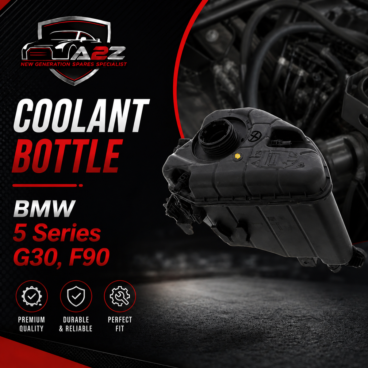 Coolant Bottle 17139846642 17138610656 17138742975 17139487210 17139884859 For BMW 5 Series  G30, F90 Tag-B-46