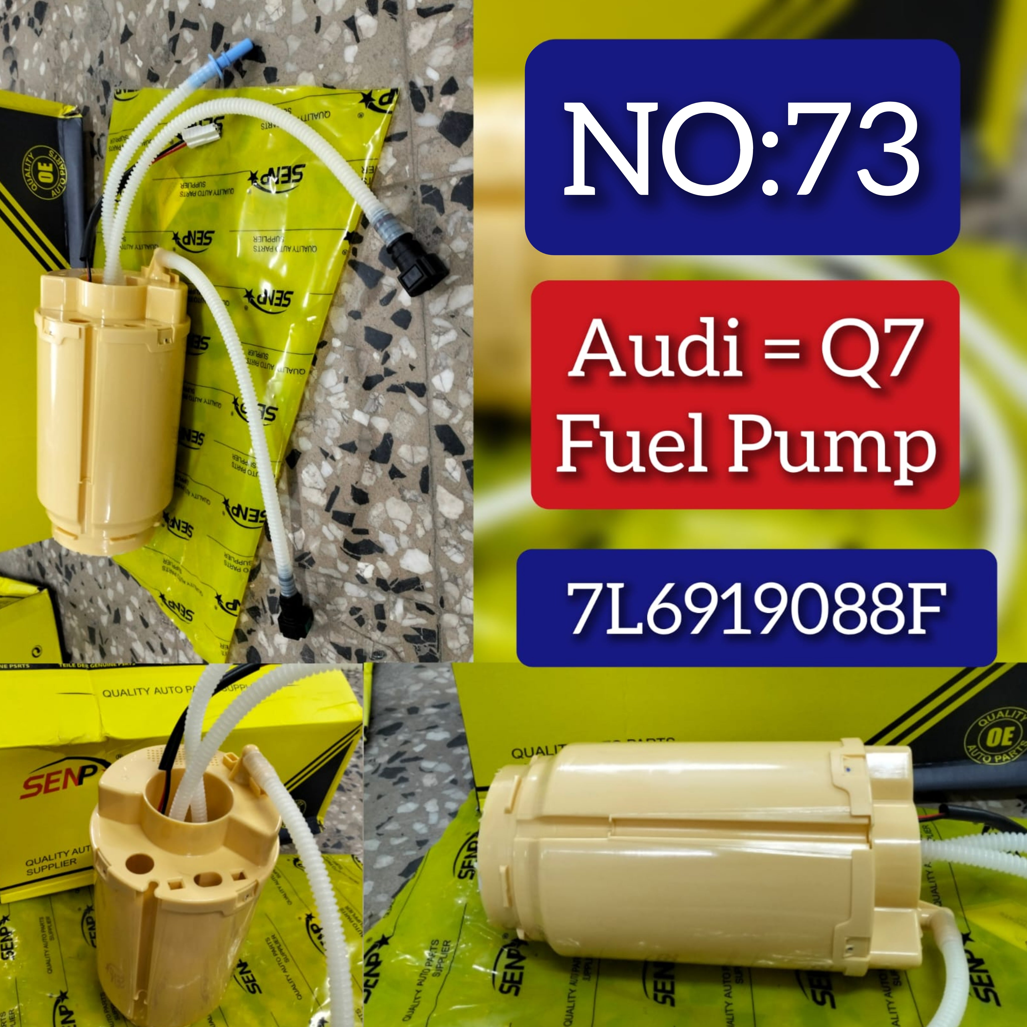 Fuel Pump 7L6919088F Compatible With AUDI Q7 (4LB) & VW TOUAREG (7LA, 7L6, 7L7) Tag-F-73