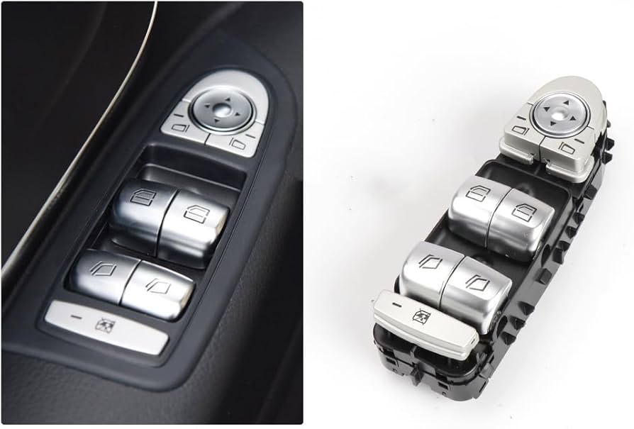 Premium Quality 3-Pin Window Black Switch for MERCEDES Benz C-CLASS W205/253/293 Enhance Control and Comfort 2059056811 2057200648  A2059056811  A2057200648 Tag-SW-25