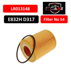 Oil Filter E832HD317 & LR013148 & OX776D  Compatible With LAND ROVER DISCOVERY IV (L319) | & LR4 DISCOVERY V (L462) Tag 54
