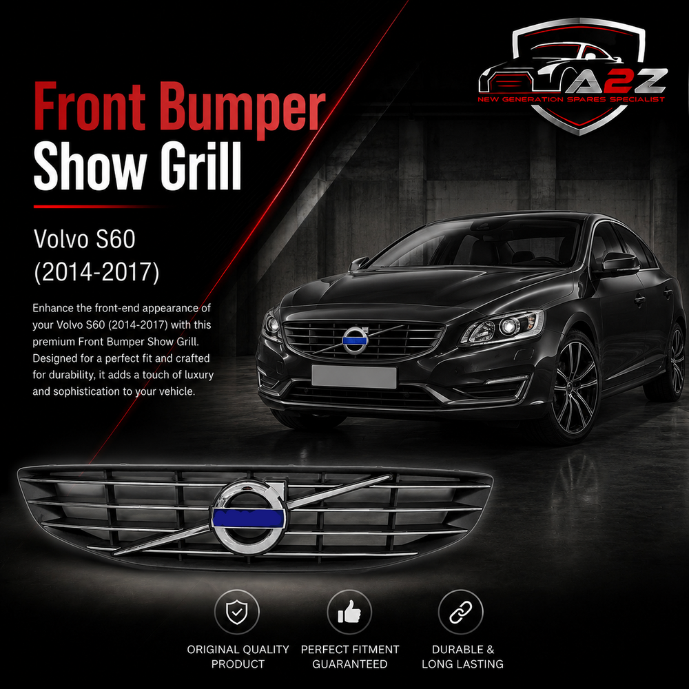 Front Bumper Show Grill 31364101 Compatible With Volvo S60 (2014-2017) Tag No.2