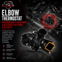 Elbow (Thermostat) 2762000315  Compatible with  MERCEDES-BENZ C-CLASS (W205) & GLC (X253) & GLE (W166) & SLC (R172) Tag No.28