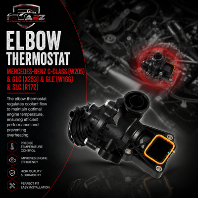 Elbow (Thermostat) 2762000315  Compatible with  MERCEDES-BENZ C-CLASS (W205) & GLC (X253) & GLE (W166) & SLC (R172) Tag No.28