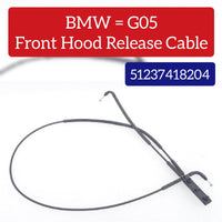 Front Hood Release Wire Cable 51237418204 Compatible With BMW For X5 X6 X7 G05 G06