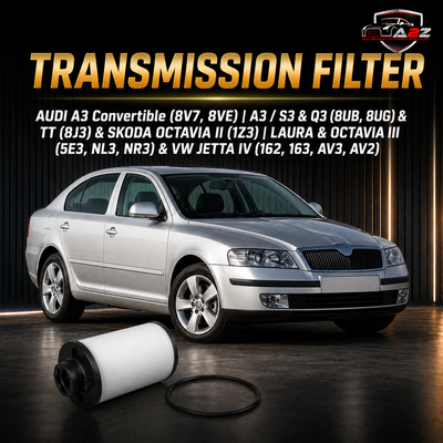 Transmission Filter 02E398051 & EG218H D320 02E305051C Compatible With AUDI A3 Convertible (8V7, 8VE) | A3 / S3 & Q3 (8UB, 8UG) & TT (8J3)  & SKODA OCTAVIA II (1Z3) | LAURA & OCTAVIA III (5E3, NL3, NR3) & VW JETTA IV (162, 163, AV3, AV2) Tag: 196