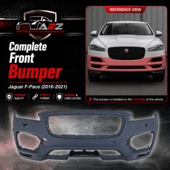 Complete Front Bumper T4A6187 Compatible With Jaguar F-Pace (2016-2021) Tag No.608