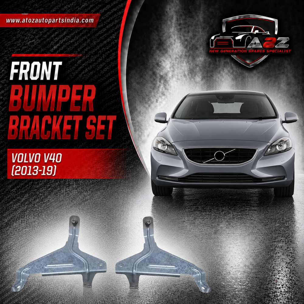 Front Bumper Bracket Set Left 31407779 & Right 31407780 Compatible With Volvo V40 (2013-19)