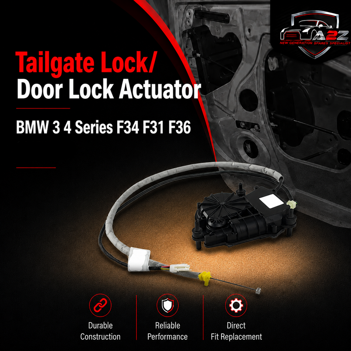 Tailgate Lock/Door Lock Actuator 51247269516 Compatible With BMW 3 4 Series F34 F31 F36