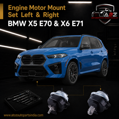 Engine Motor Mount Set Compatible With BMW X5 E70 & X6 E71 Engine Motor Mount Left 22116784416 & Right 22116795417