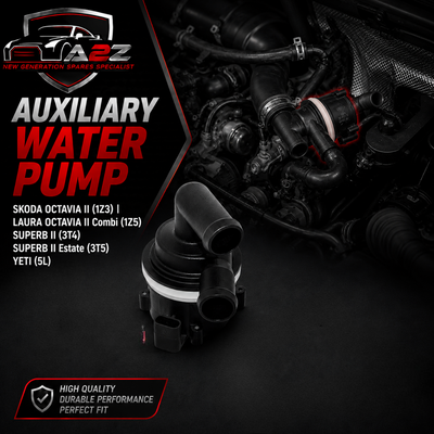 Auxiliary Water Pump WPS7012 5N0965561A  Compatible With SKODA OCTAVIA II (1Z3) | LAURA OCTAVIA II Combi (1Z5) SUPERB II (3T4) SUPERB II Estate (3T5) YETI (5L) (CONTINENTAL)